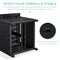 Best Choice Products Wicker Rattan Patio Side Table Outdoor Furniture for Garden, Pool, Deck w/ Umbrella Hole